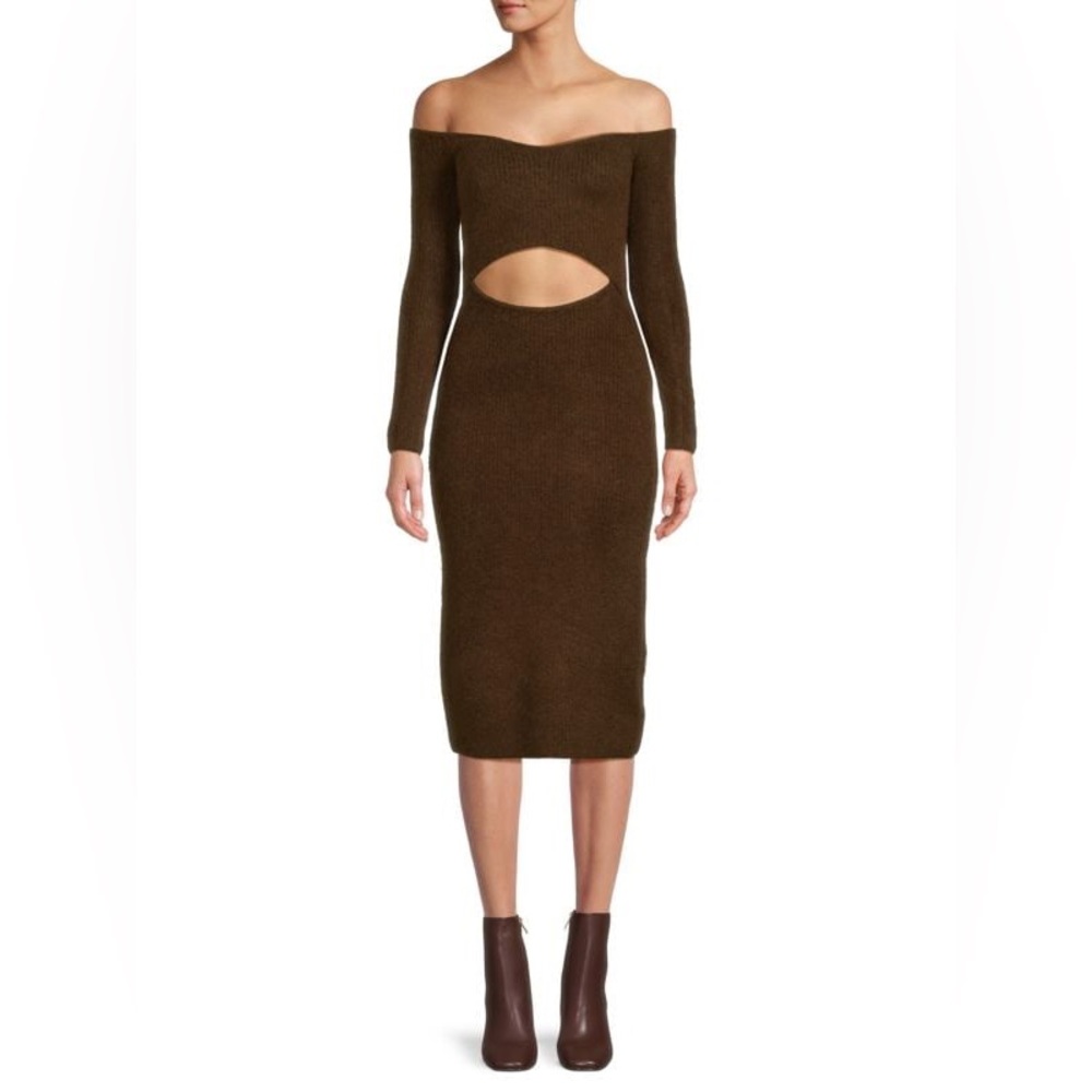 L'AGENCE Nala Cutout Midi Dress